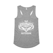 Revolution Ink Manaia Filagree Logo - Womens Yes Racerback Singlet