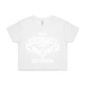 Revolution Ink Manaia Filagree Logo - Womens Crop Tee